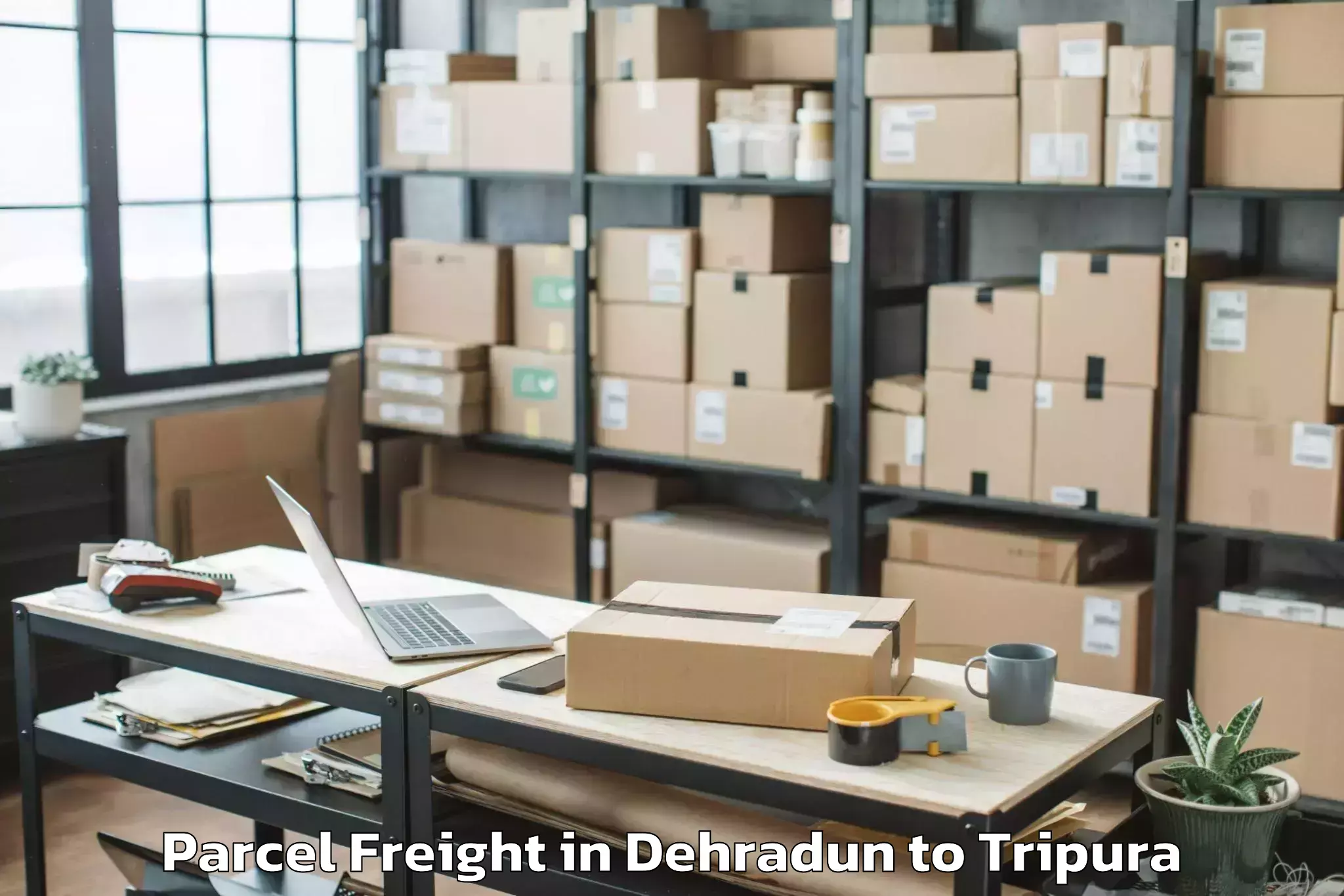 Top Dehradun to Boxanagar Parcel Freight Available